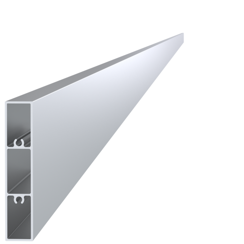 Profil na výplň 80x16x6000 mm, materiál EN AW-6060 T66, přírodní hliník bez povrchové úpravy, cena za KUS